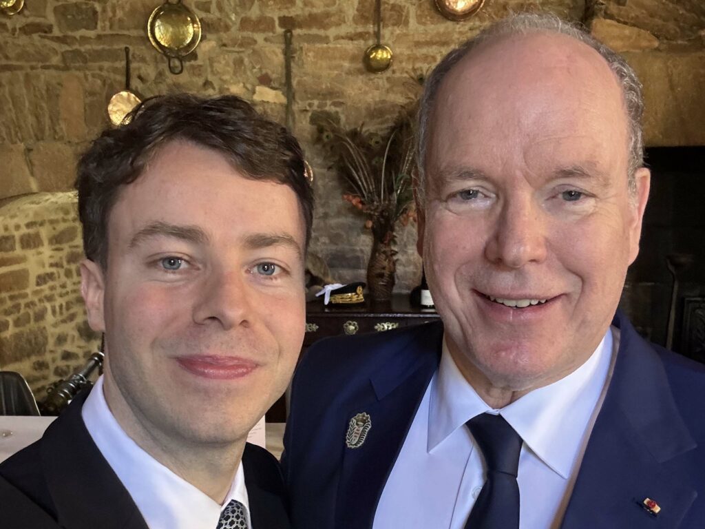 Louis de Goyon Matignon et son cousin par le droit Albert de Monaco