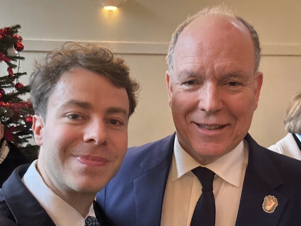 Louis de Matignon et son cousin par le droit le Prince de Monaco Albert Grimaldi (Polignac)